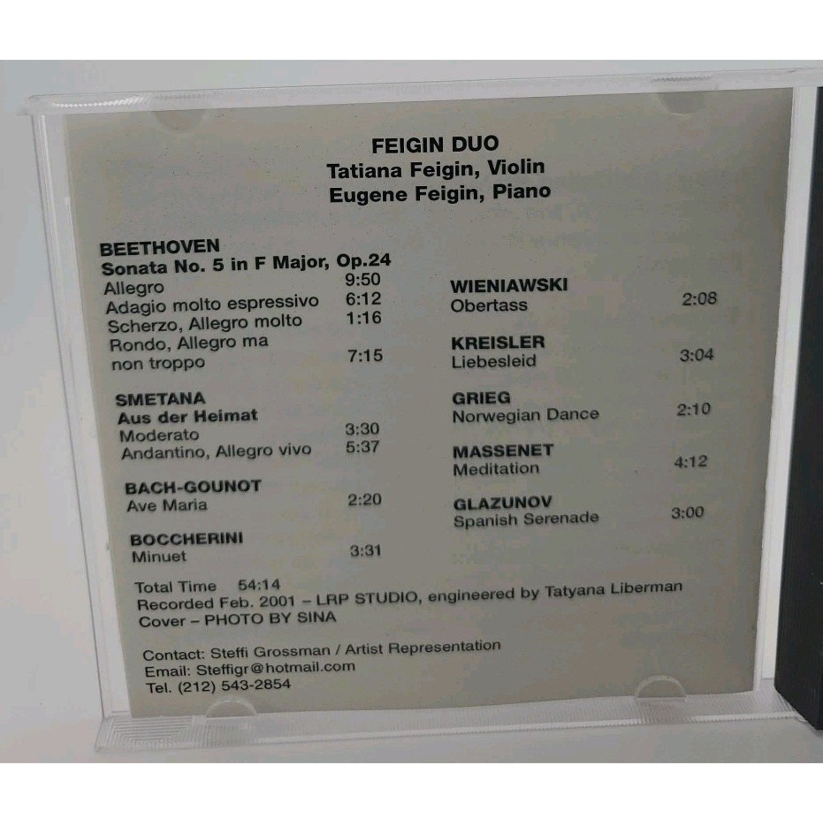 Feigin Duo Tatiana Feigin And Eugene Feigin Piano (CD)