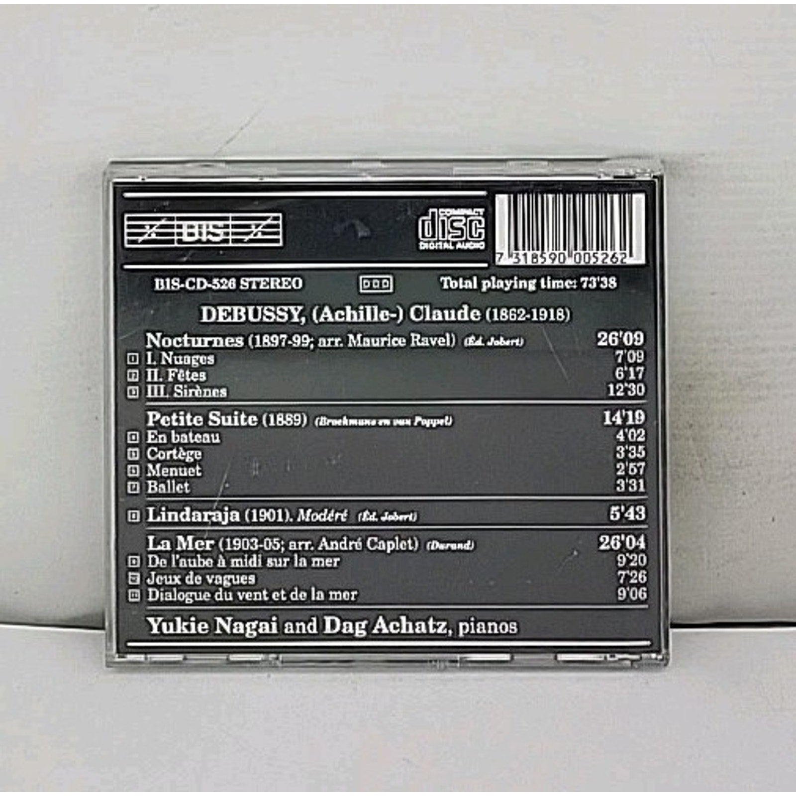 Works for Two Pianos by Debussy / Yukie Nagai / Achatz (CD, 1994)