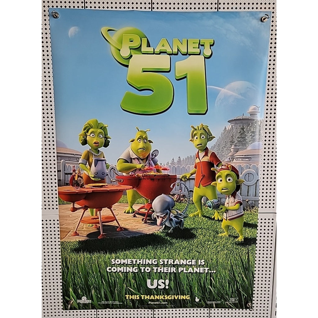 Planet 51 Movie Poster Original DS 27x40 Animation Film 2009 Dwayne Johnson