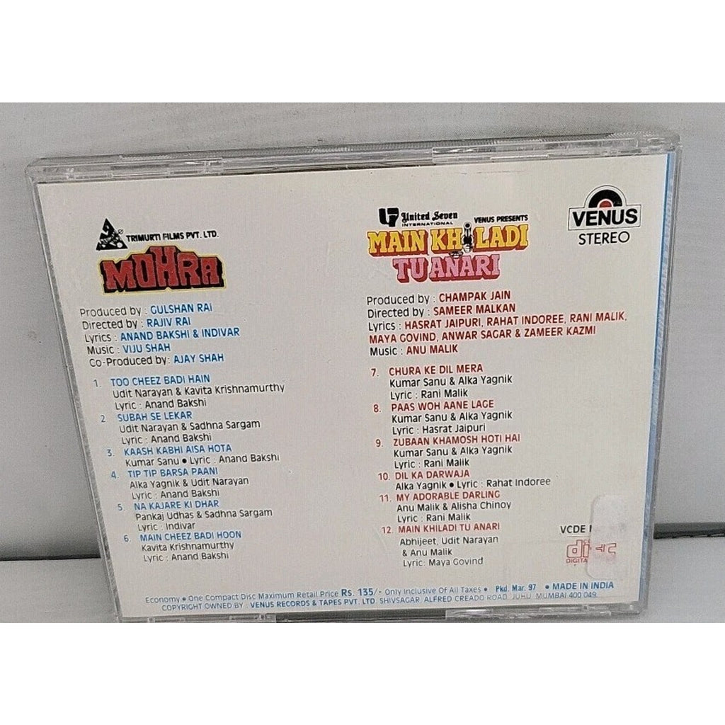 Dual Feature Soundtrack Mohra - Main Khiladi Tu Anari CD