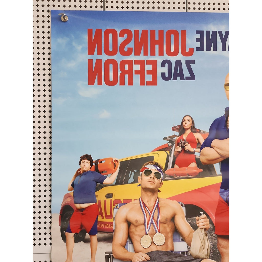 Baywatch - Movie Poster with Dwayne Johnson and Zac Efron