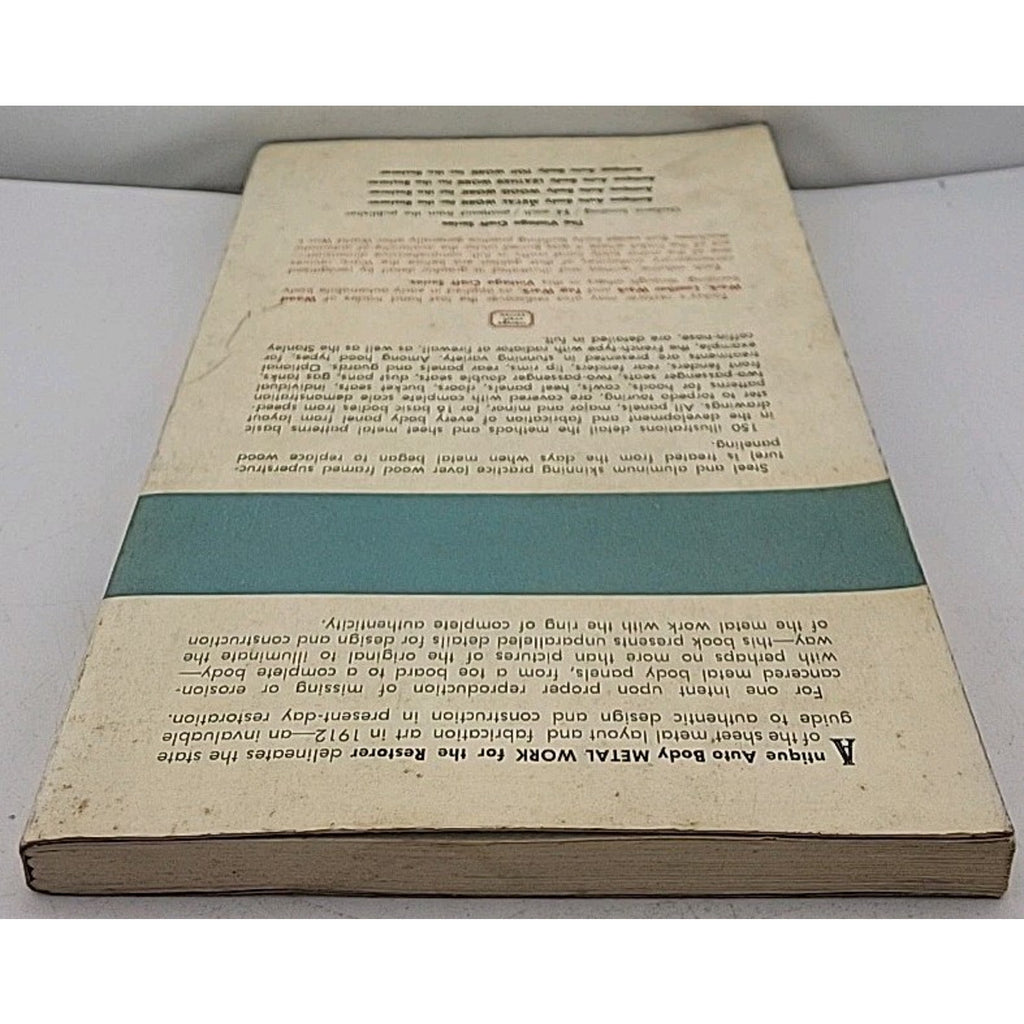 Auto Body Metal Work For The Restorer By William Neubecker
