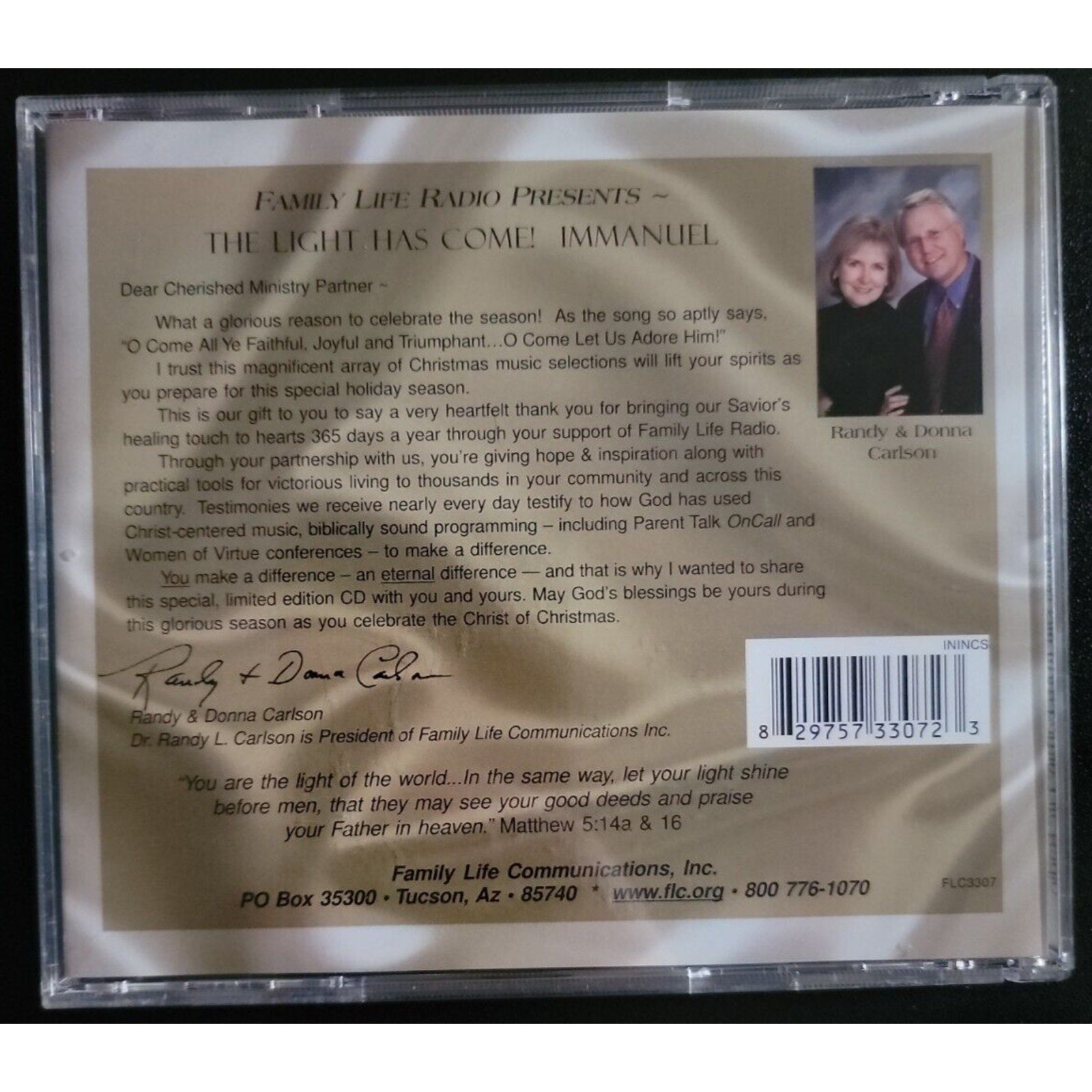 Family Life Radio - Light Has Come! Immanuel - A Christmas Collection For (CD)