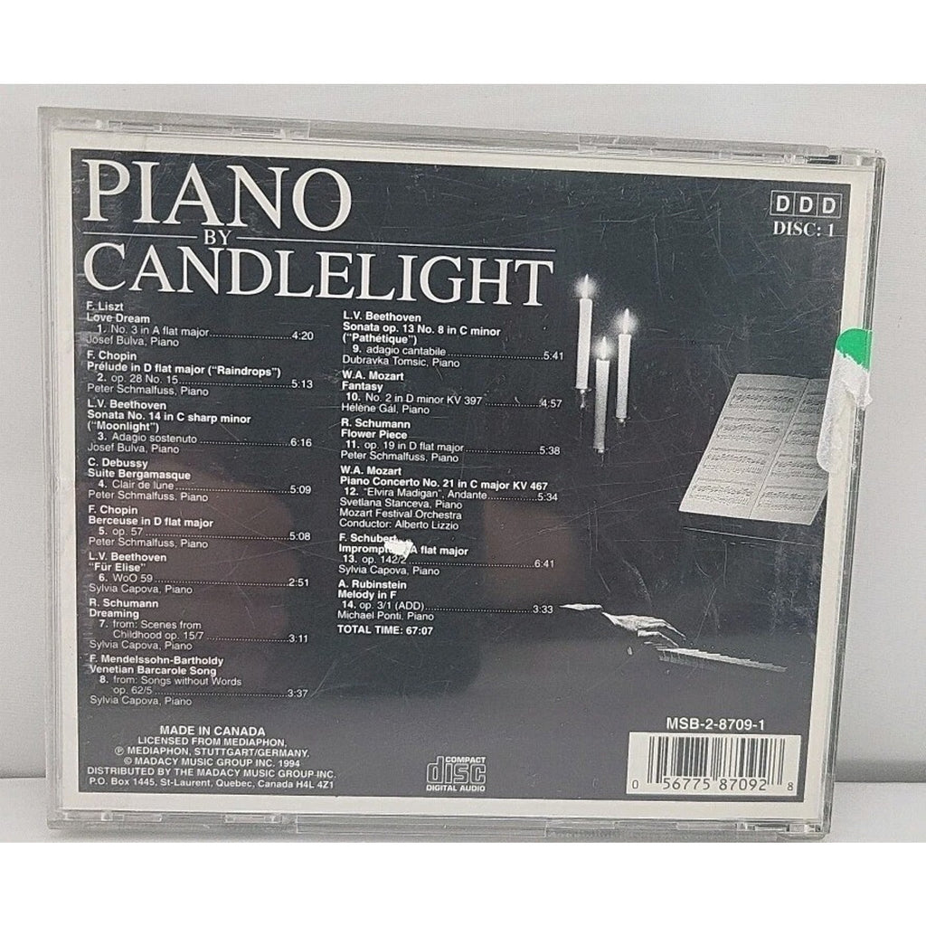 Piano by Candlelight by Various (CD, 1995) Disc 1