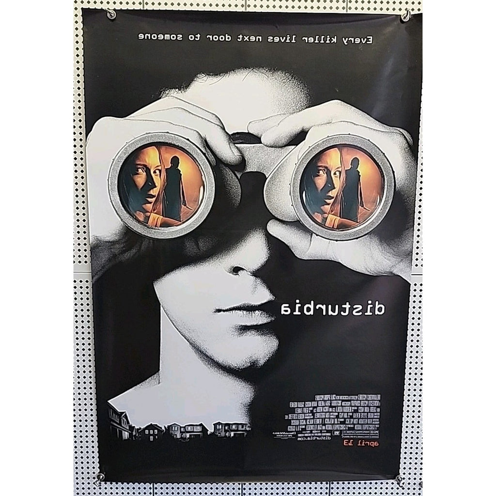 2007 Disturbia Movie Poster Shia LaBeouf Promo Thriller Mystery 40x27