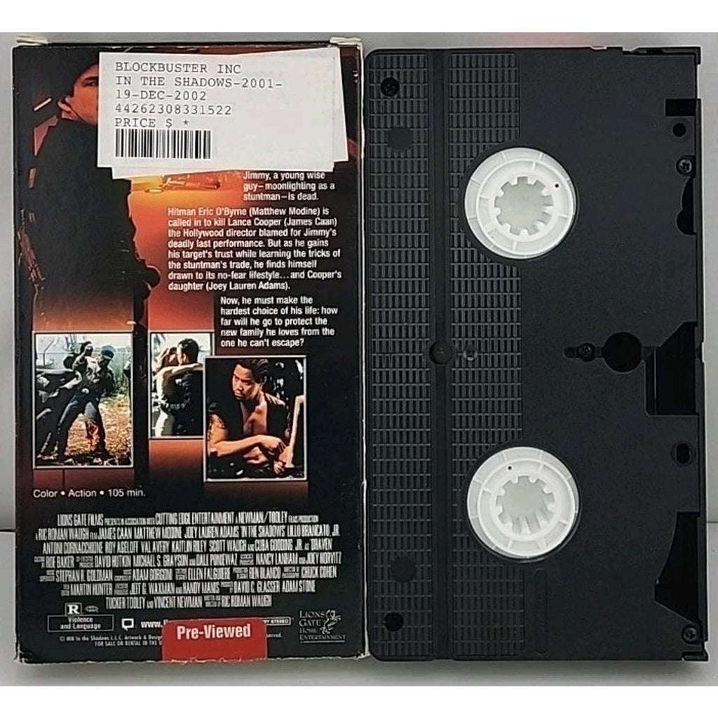 In The Shadows James Caan, Mathew Modine VHS