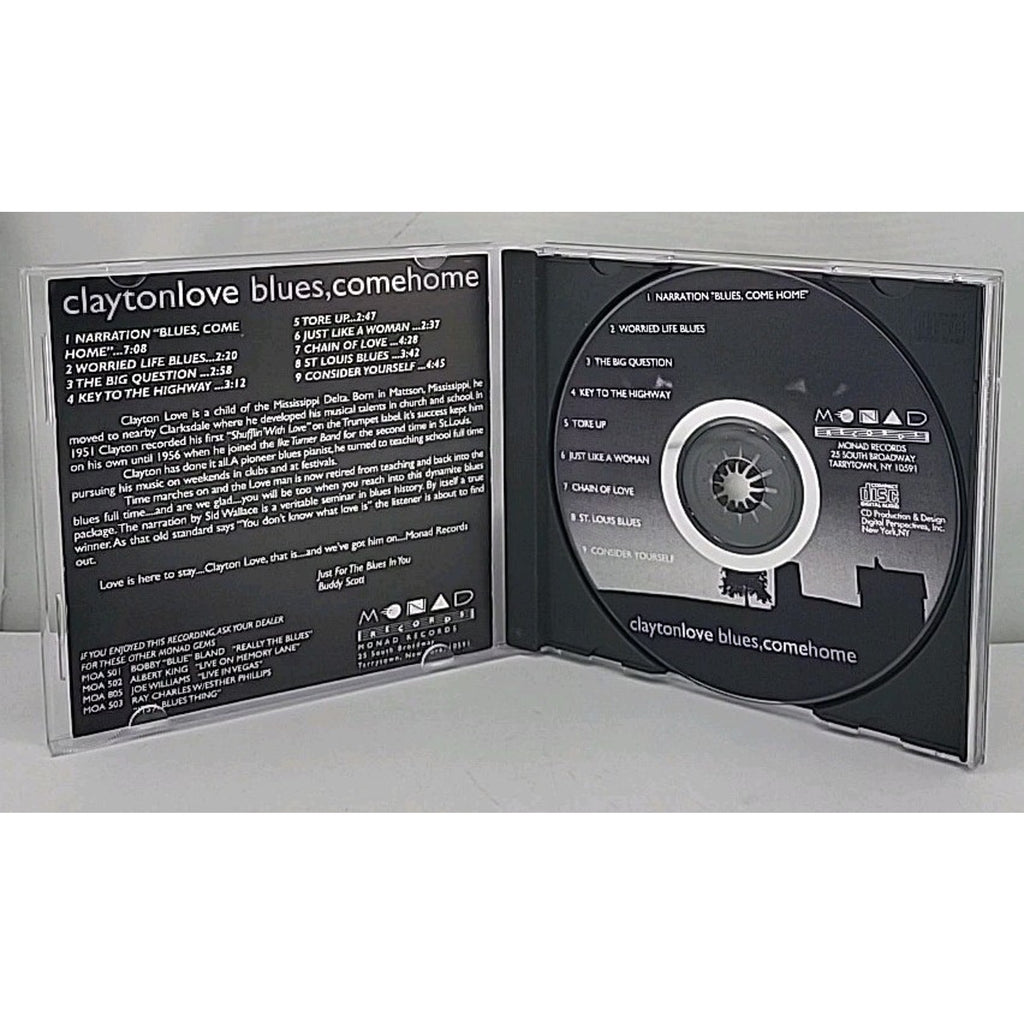 Blues Come Home by Clayton Love (CD, Oct-1995, Monad)