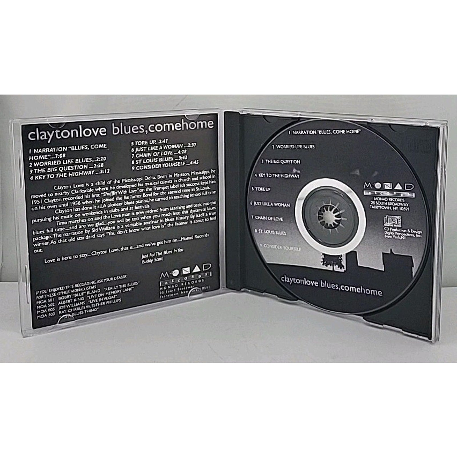 Blues Come Home by Clayton Love (CD, Oct-1995, Monad)