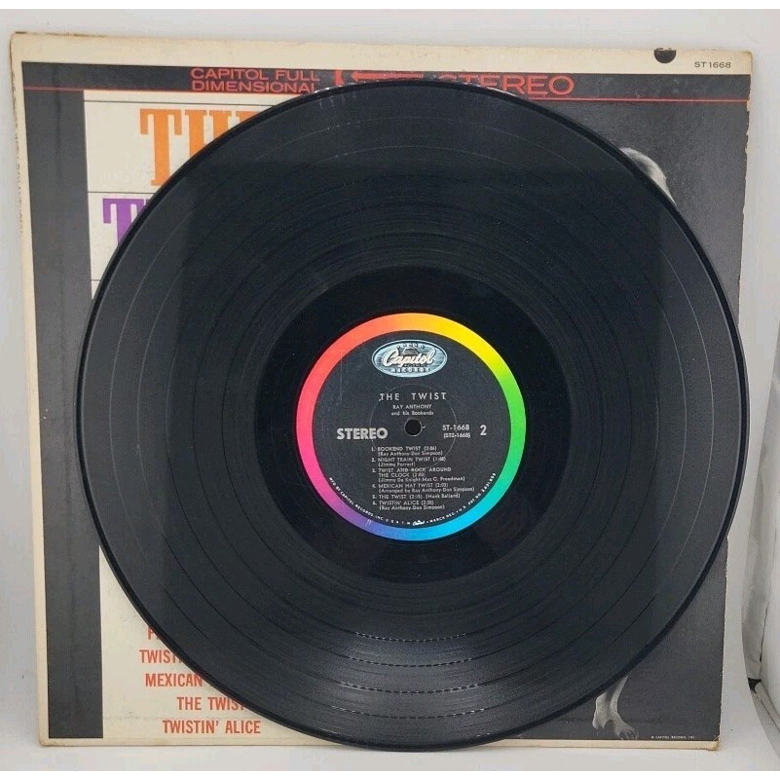 The Twist With Ray Anthony & His Bookends Capitol Records 33 RPM Vinyl Album LP