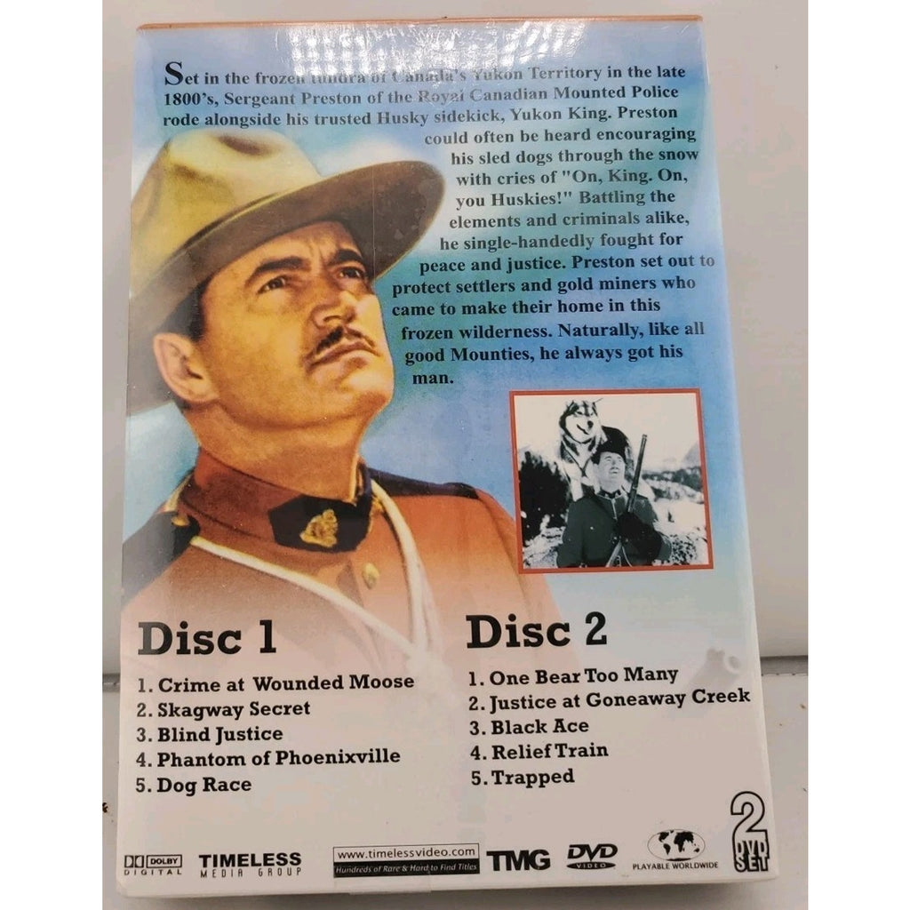 Sergeant Preston of the Yukon (DVD, 2008, 2-Disc Set) *Brand New*