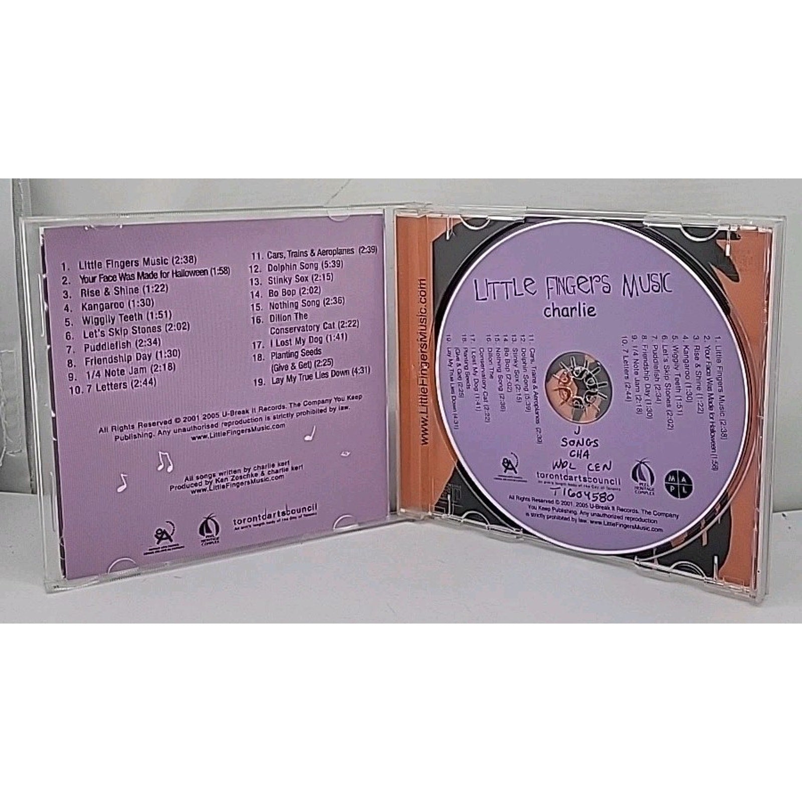 Little Fingers Music by Charlie (CD, 2001)