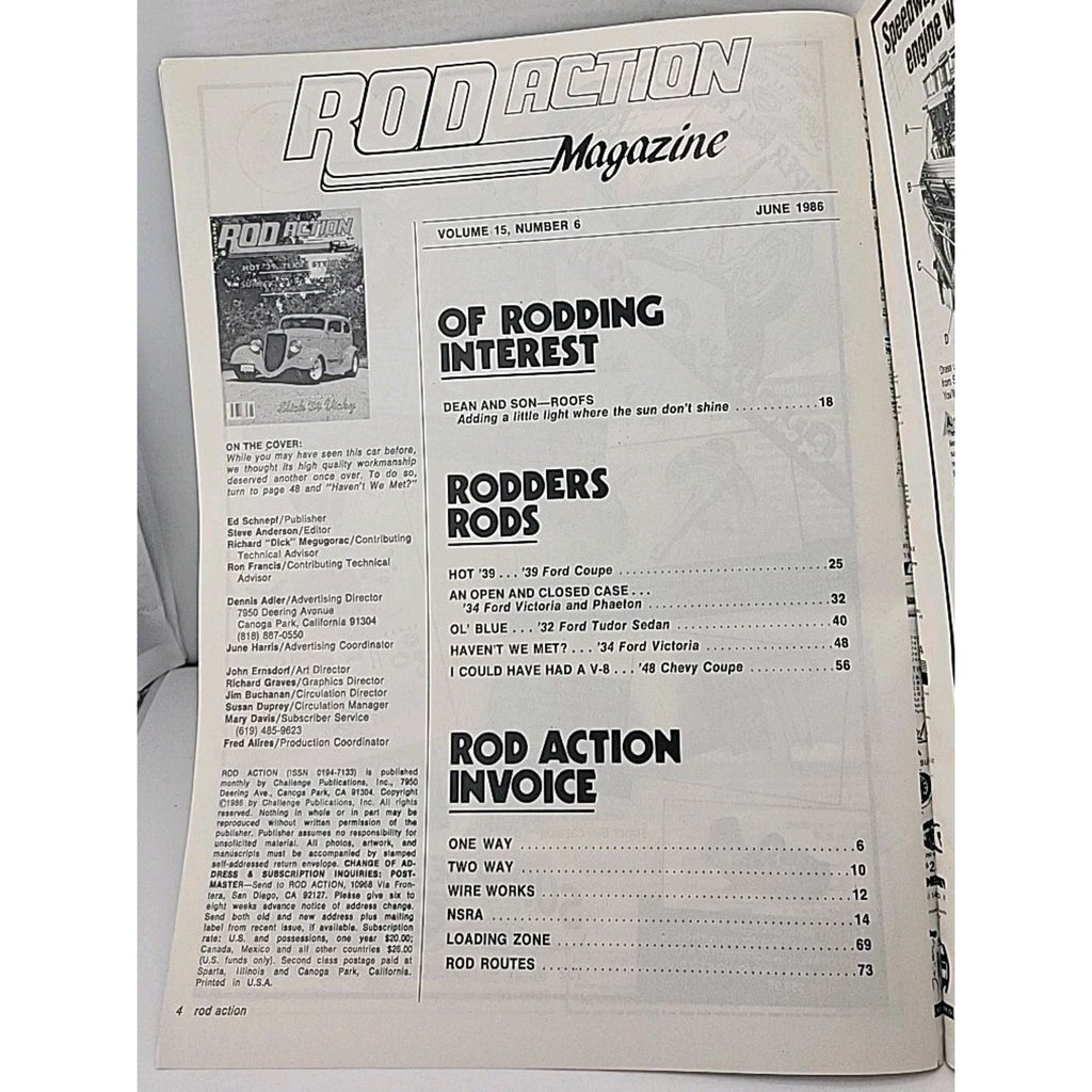 Rod Action Magazine - June 1986 - Vol. 15 No. 6