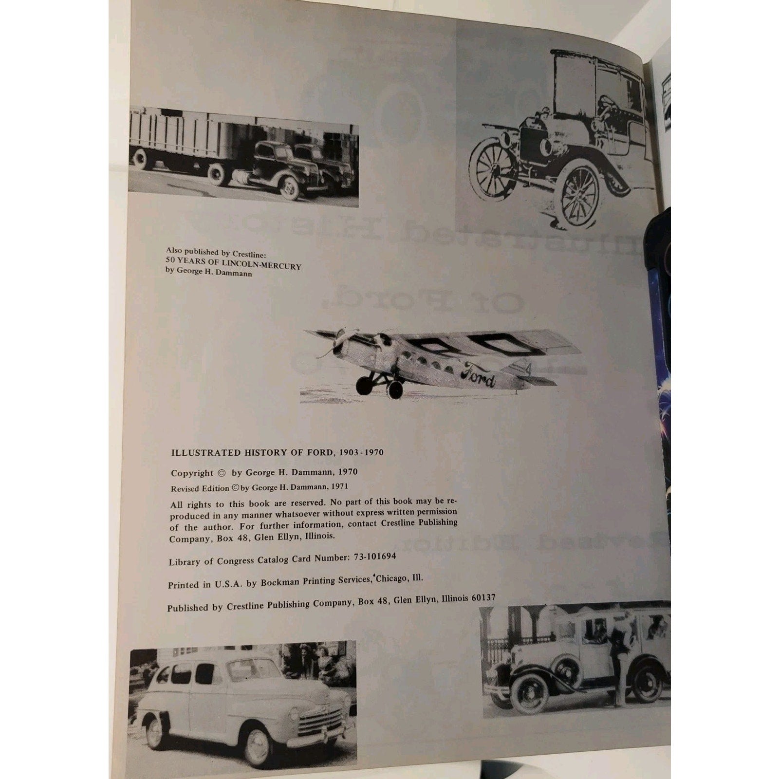 Illustrated History Of Ford, 1903-1970 Revised Edition 1971: By George H....