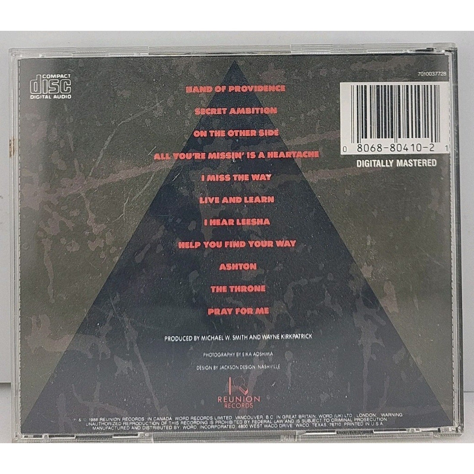 Michael W Smith i 2 Eye (CD, 1988)