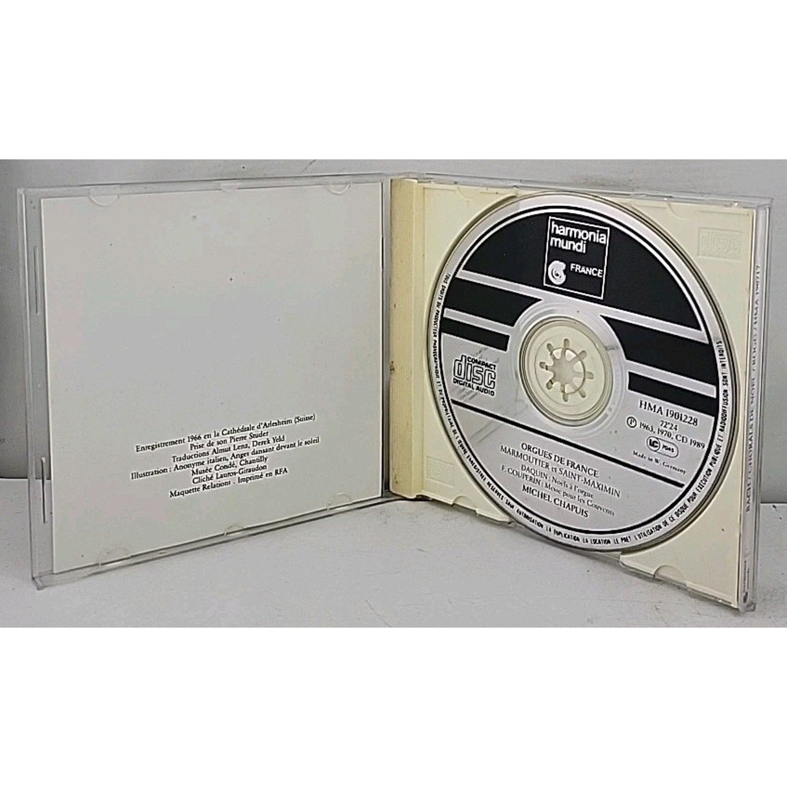 Johann Sebastian Bach Chorals De Noël Lionel Rogg Harmonia Mundi CD