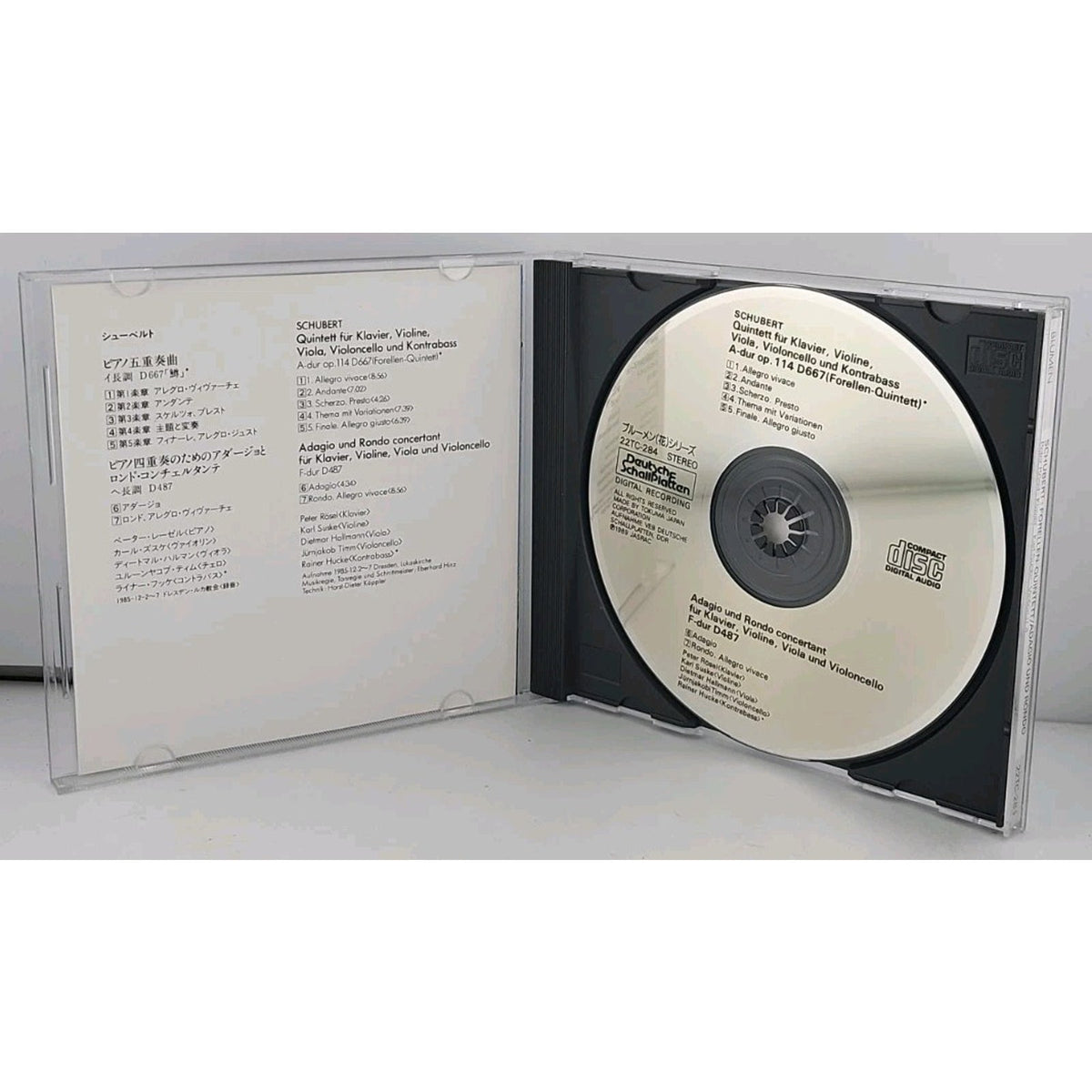 CD Peter Lesel Schubert: Piano Quintet "Trout"