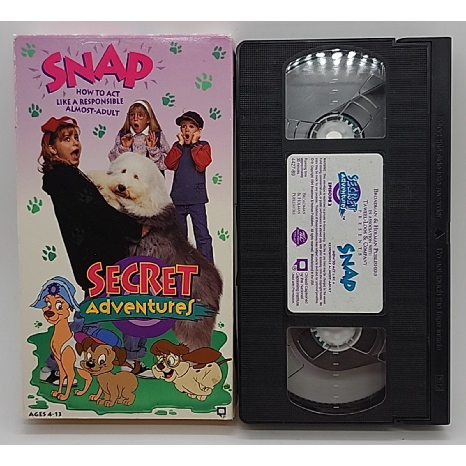 VHS: SNAP How to Act Like A Responsible Almost-Adult / Secret Adventures