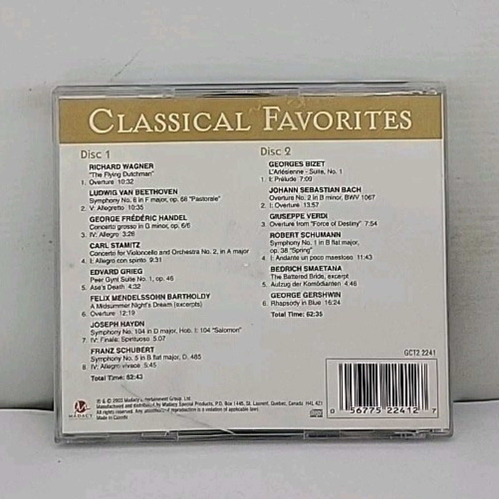 Classical Favorites by Wagner / Grieg / Verdi (CD, 2004)
