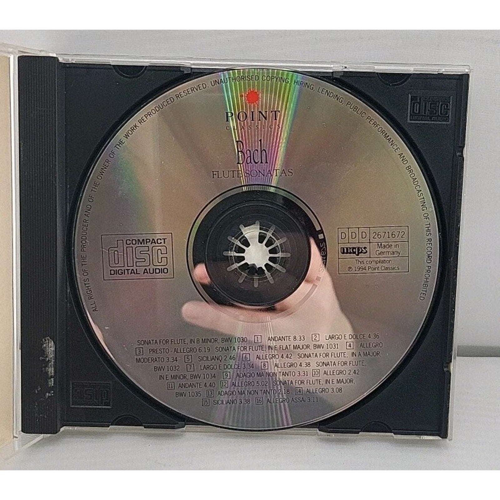 Flute Sonatas by J.S. Bach (CD, 1997)
