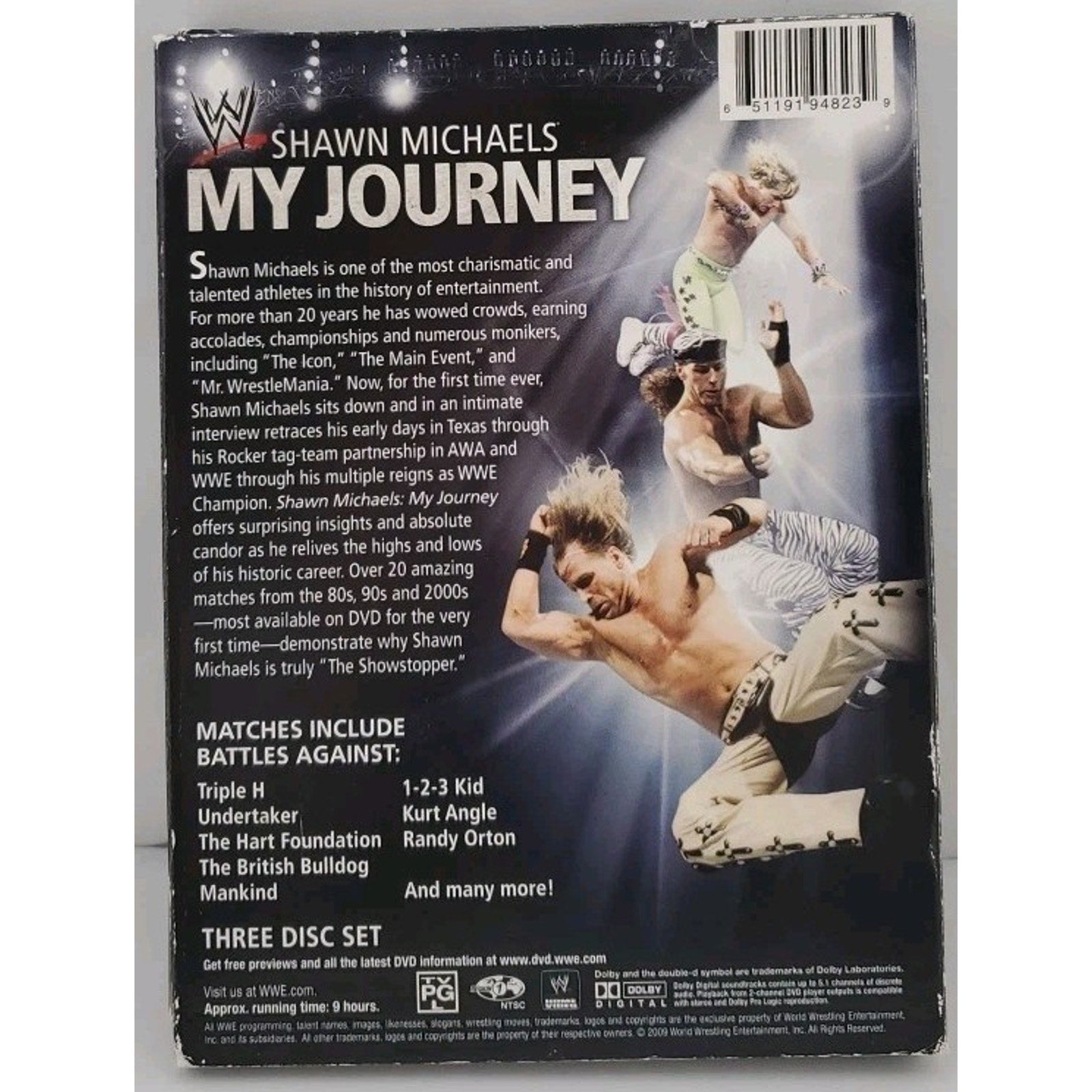 WWE: Shawn Michaels - My Journey (DVD, 2010, 3-Disc Set)