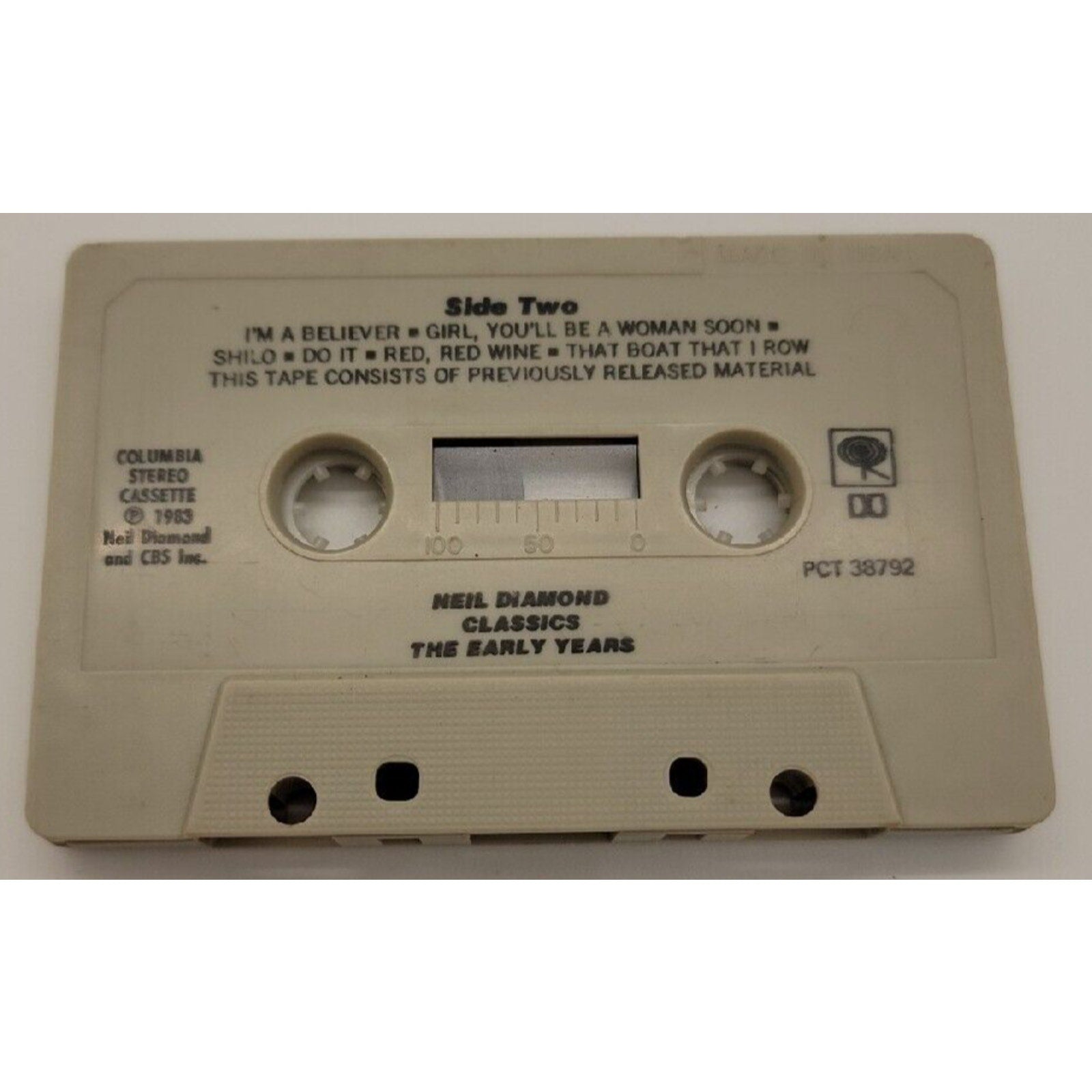 Neil Diamond Classics The Early Years (Cassette)