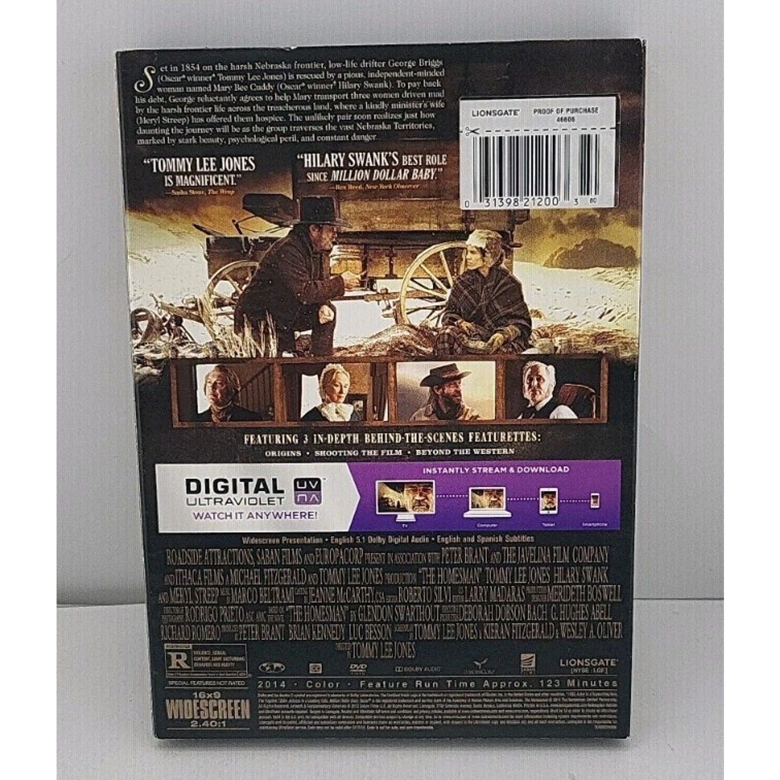 The Homesman (DVD, 2014)