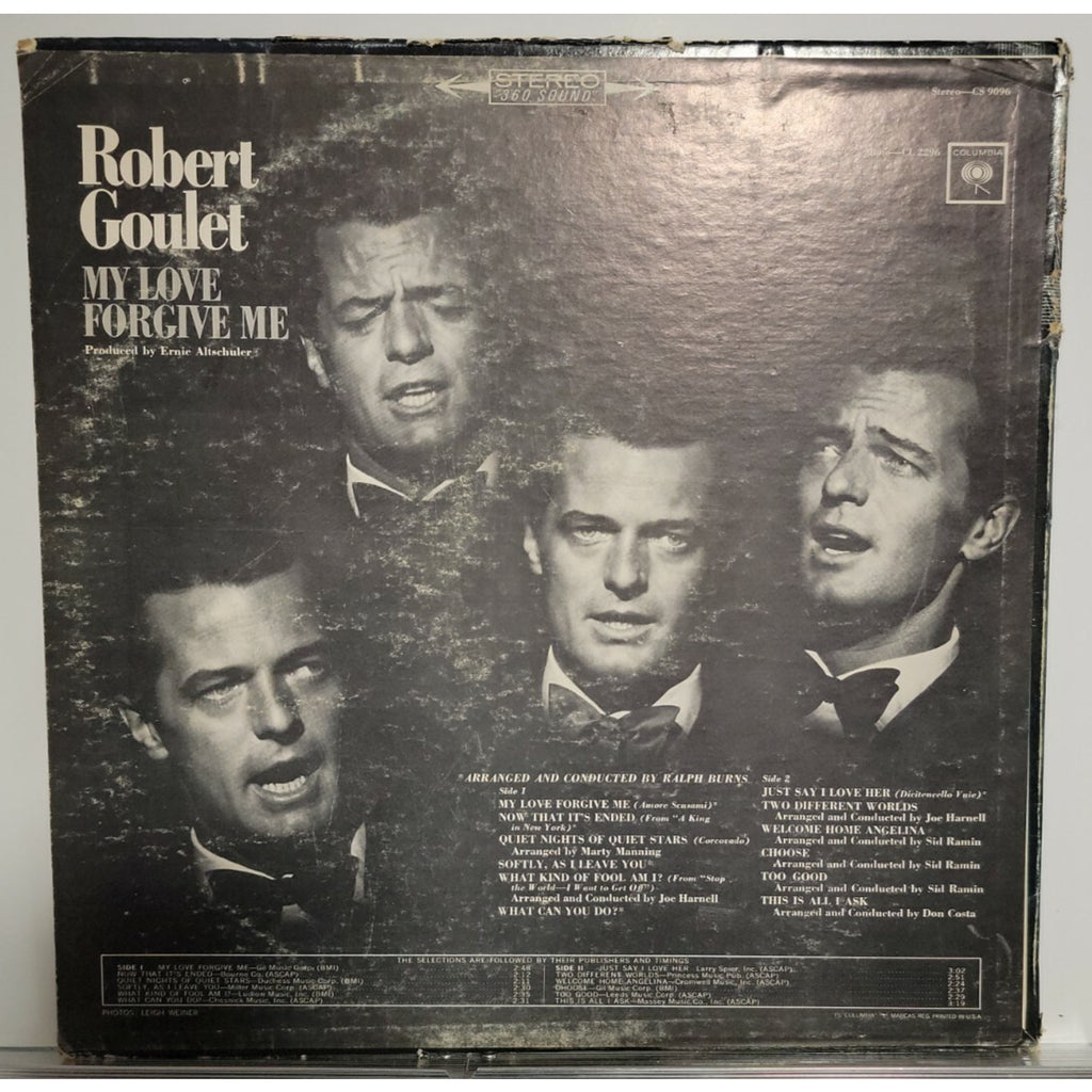 Robert Goulet – My Love Forgive Me (Vinyl)