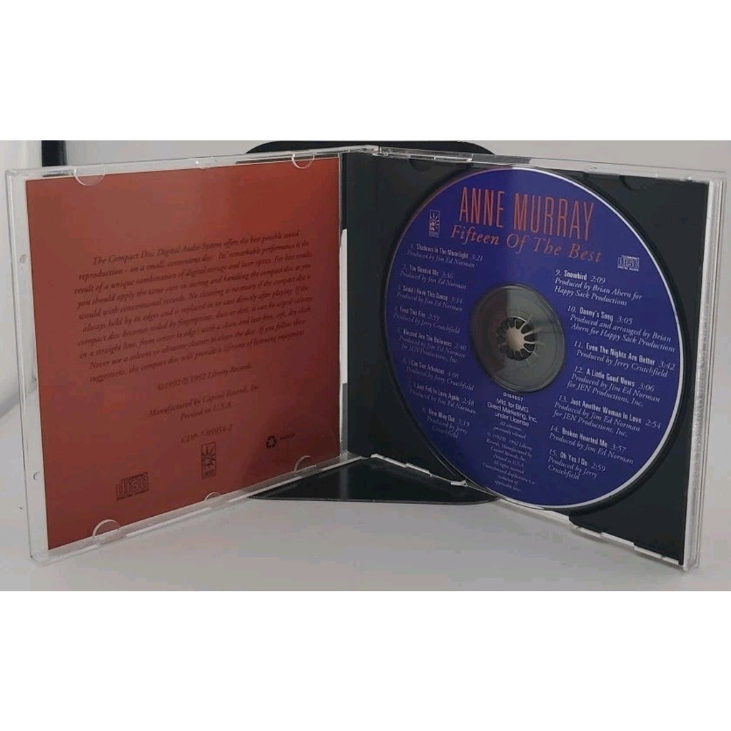 Fifteen of the Best by Anne Murray (CD, May-1992, Liberty)