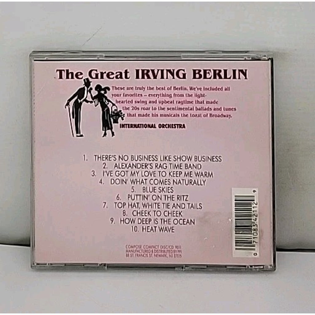 The Great Irving Berlin by Irving Berlin (CD, 1988, Compose Records)