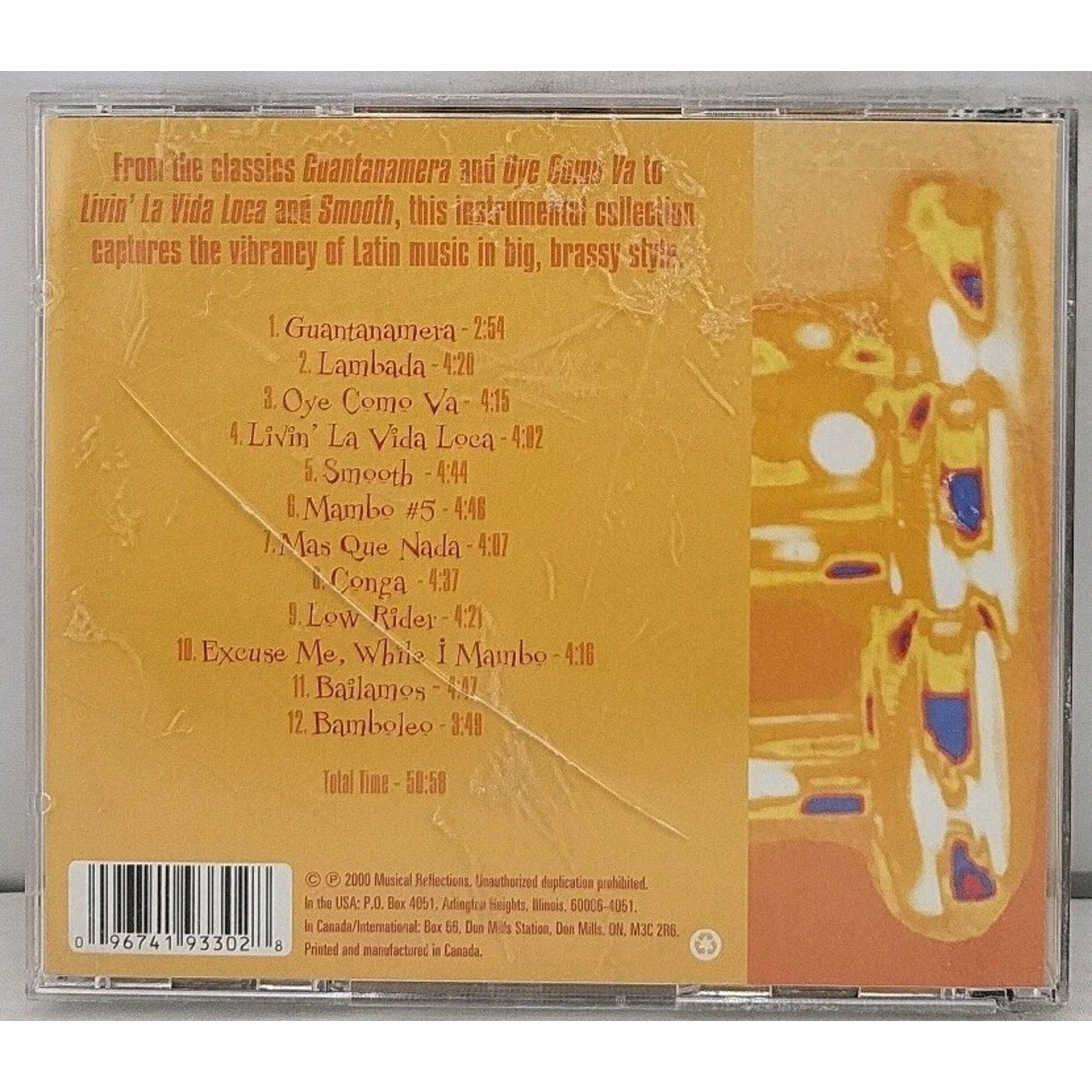 Big Band Latin CD Musical Reflections Lambada Conga Mambo #5