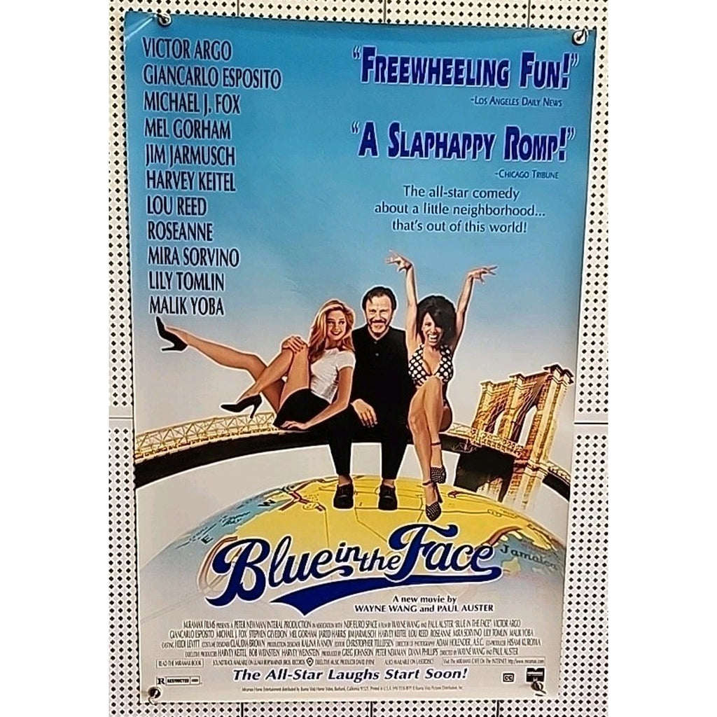 Original 1990's Movie Poster 27"x40" Victor Argo Blue In The Face