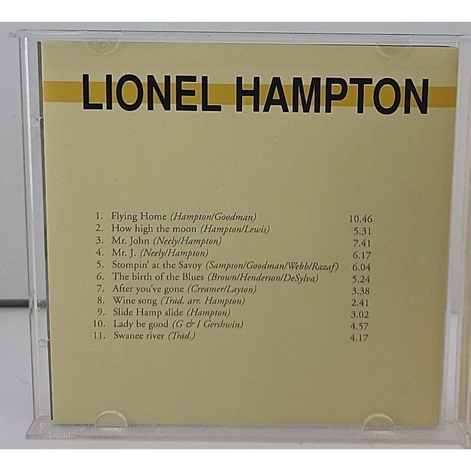 Lionel Hampton Music CD - Greatest Hits Remasters Big Band Jazz