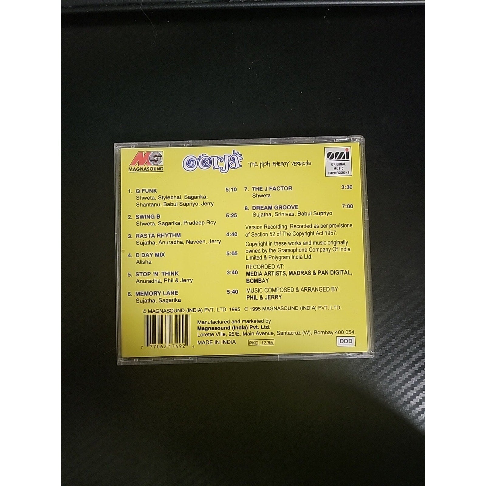 Oorja The High Energy Versions (CD)