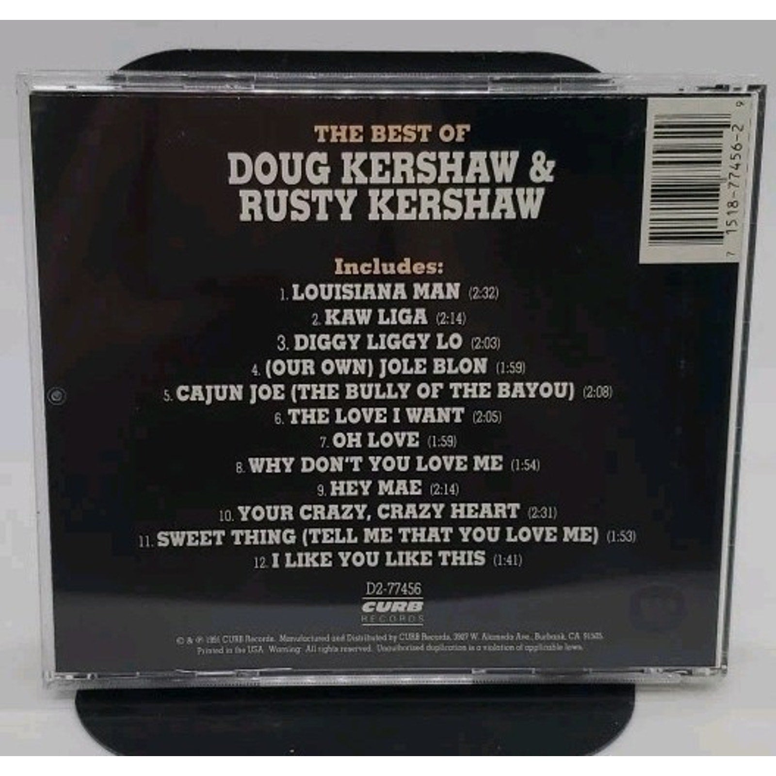 The Best of Doug Kershaw & Rusty Kershaw (CD, 1991, Curb Records)