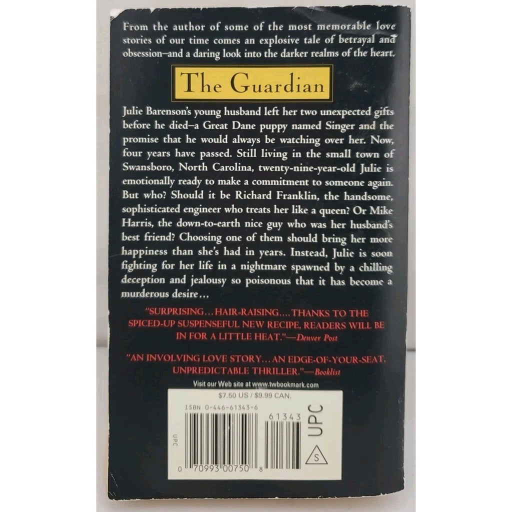 Guardian by Nicholas Sparks (2003, Paperback)