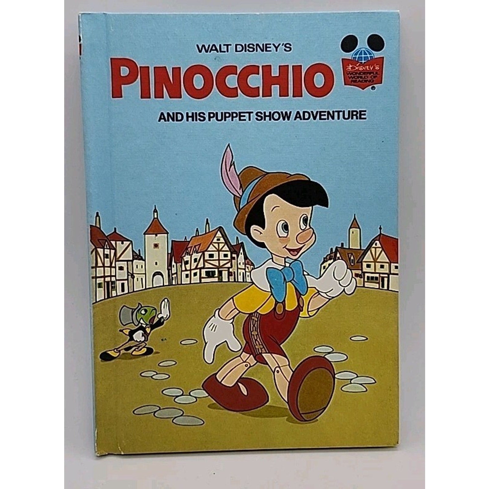 1973 Walt Disney’s Pinocchio and His Puppet Show Adventure Story Book