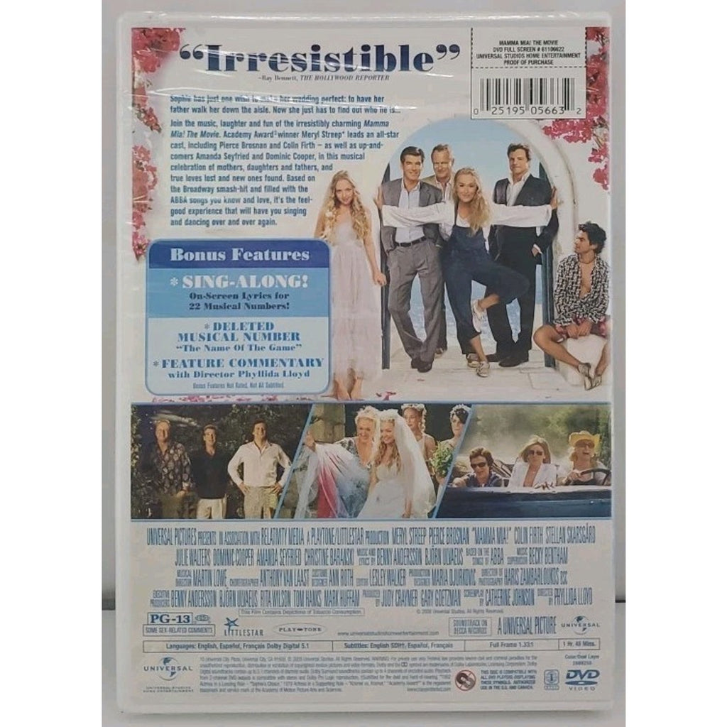 Mamma Mia! (DVD, 2008) *Brand New*