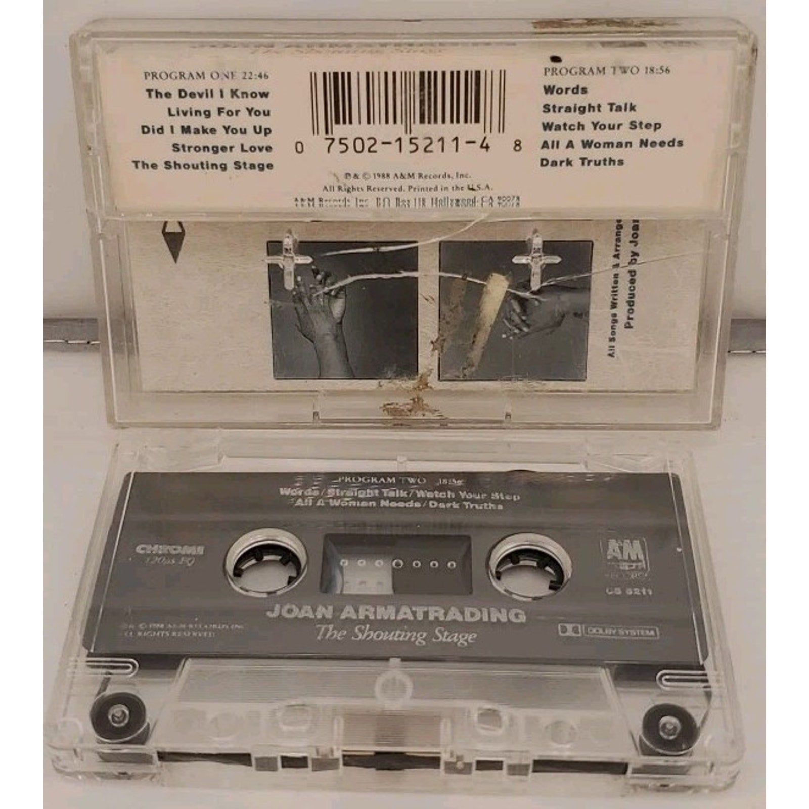 The Shouting Stage by Joan Armatrading (Cassette, 1988, A&M (USA))