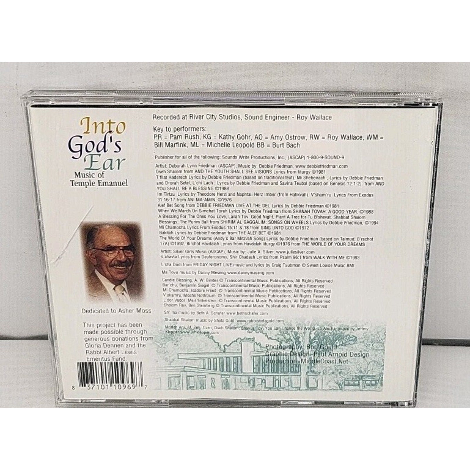 In God's Ear, Music Of Temple Emanuel, Music CD