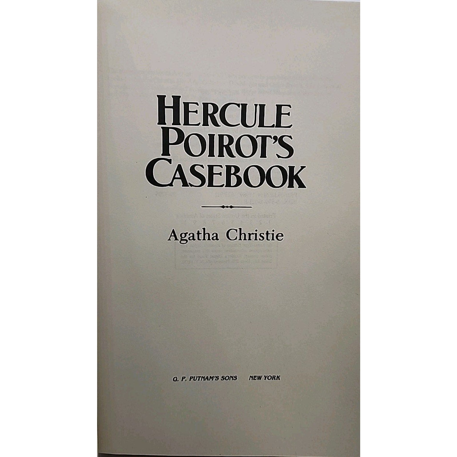 Hercule Poirot's Casebook by Christie, Agatha (Hardcover)