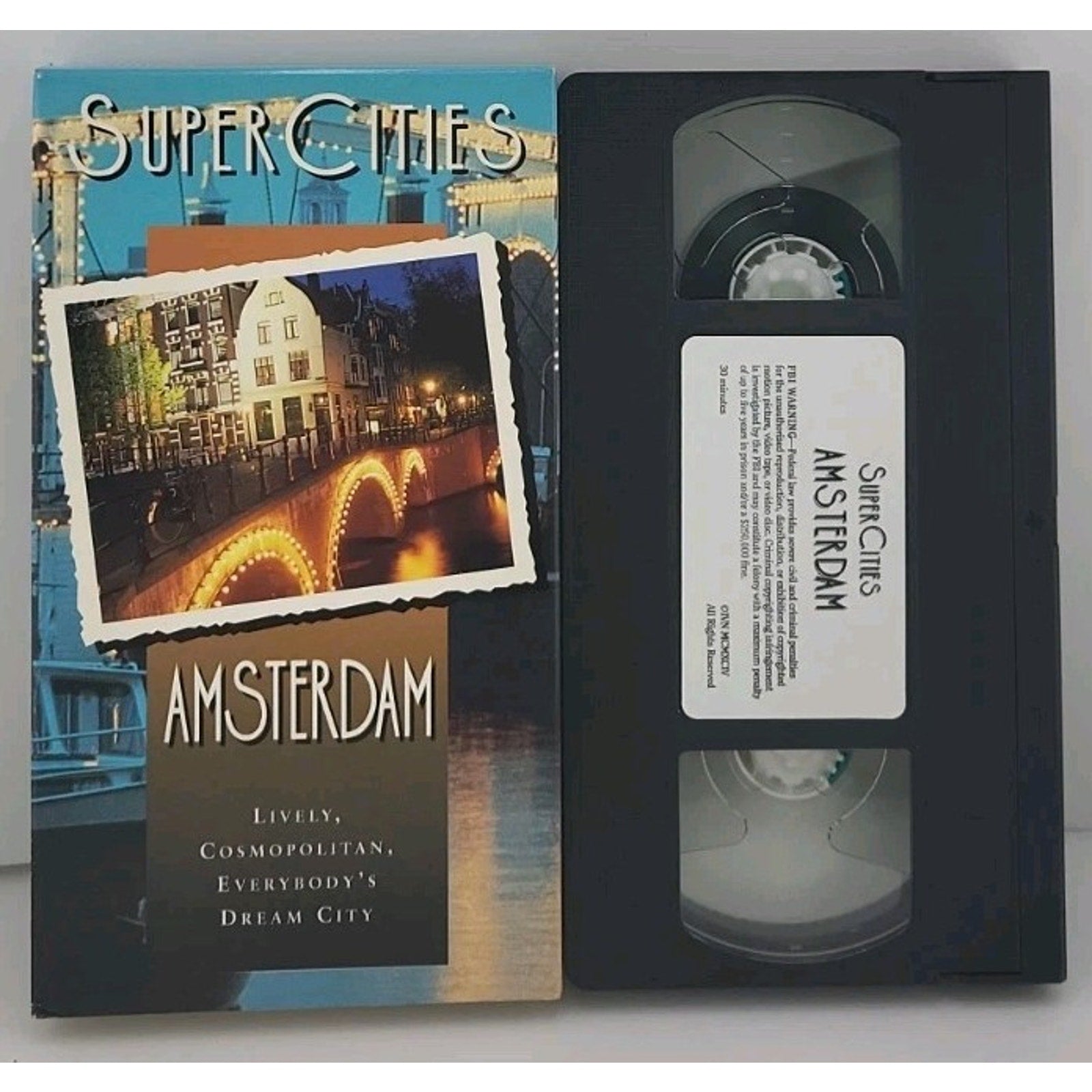 Super Cities - Amsterdam - PAL VHS Video Tape (T268)
