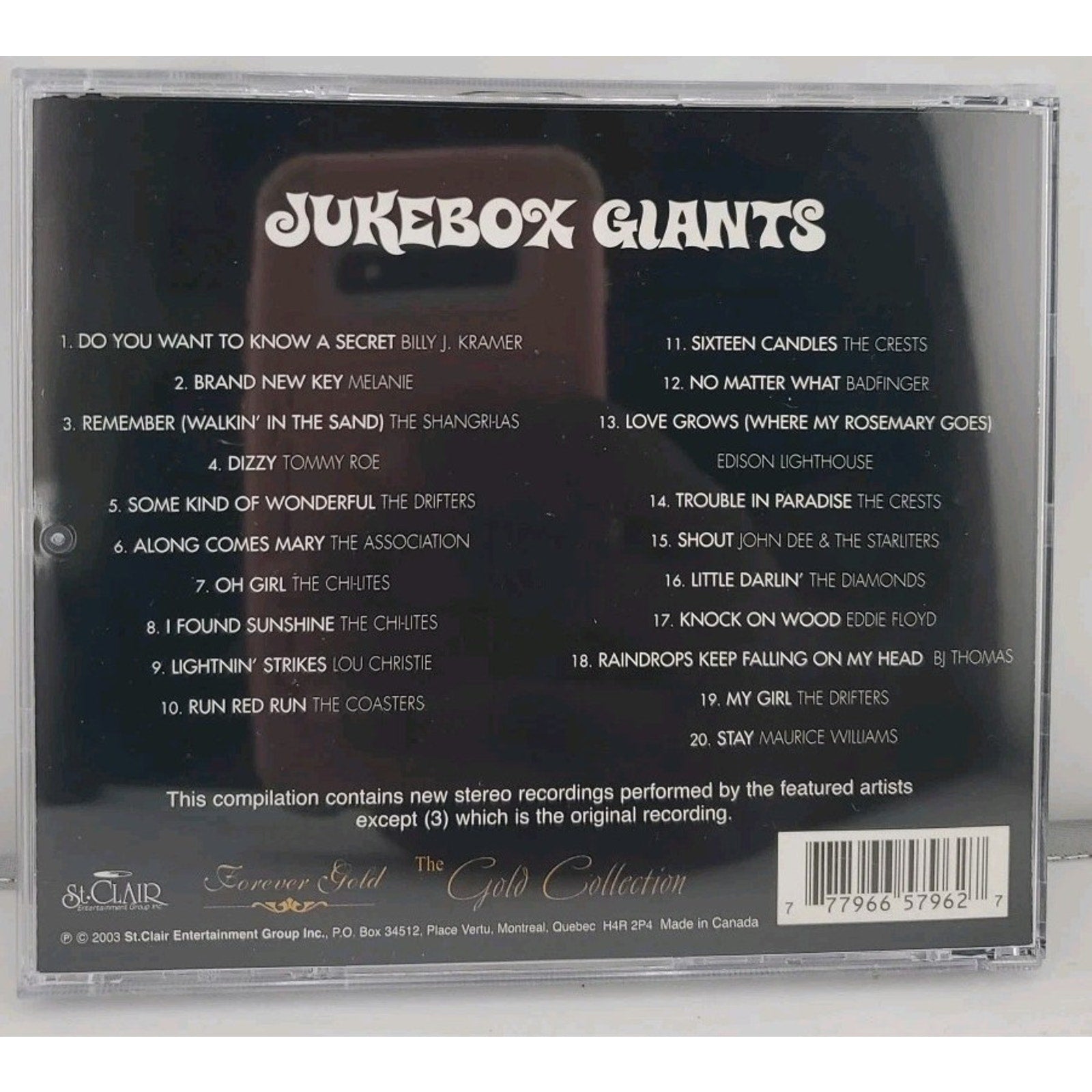 Jukebox Giants by Various The Gold Collection (CD, 2004)