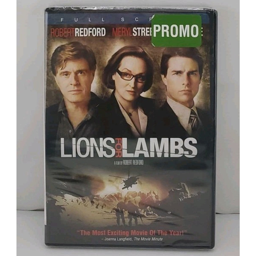 Lions for Lambs (DVD, 2008, Full Screen) Redford Streep Cruise *Brand New*