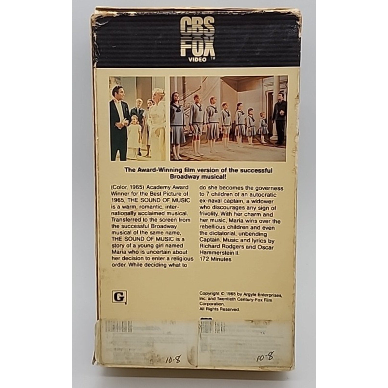 The Sound Of Music CBS FOX Watermark Original (1986, VHS)