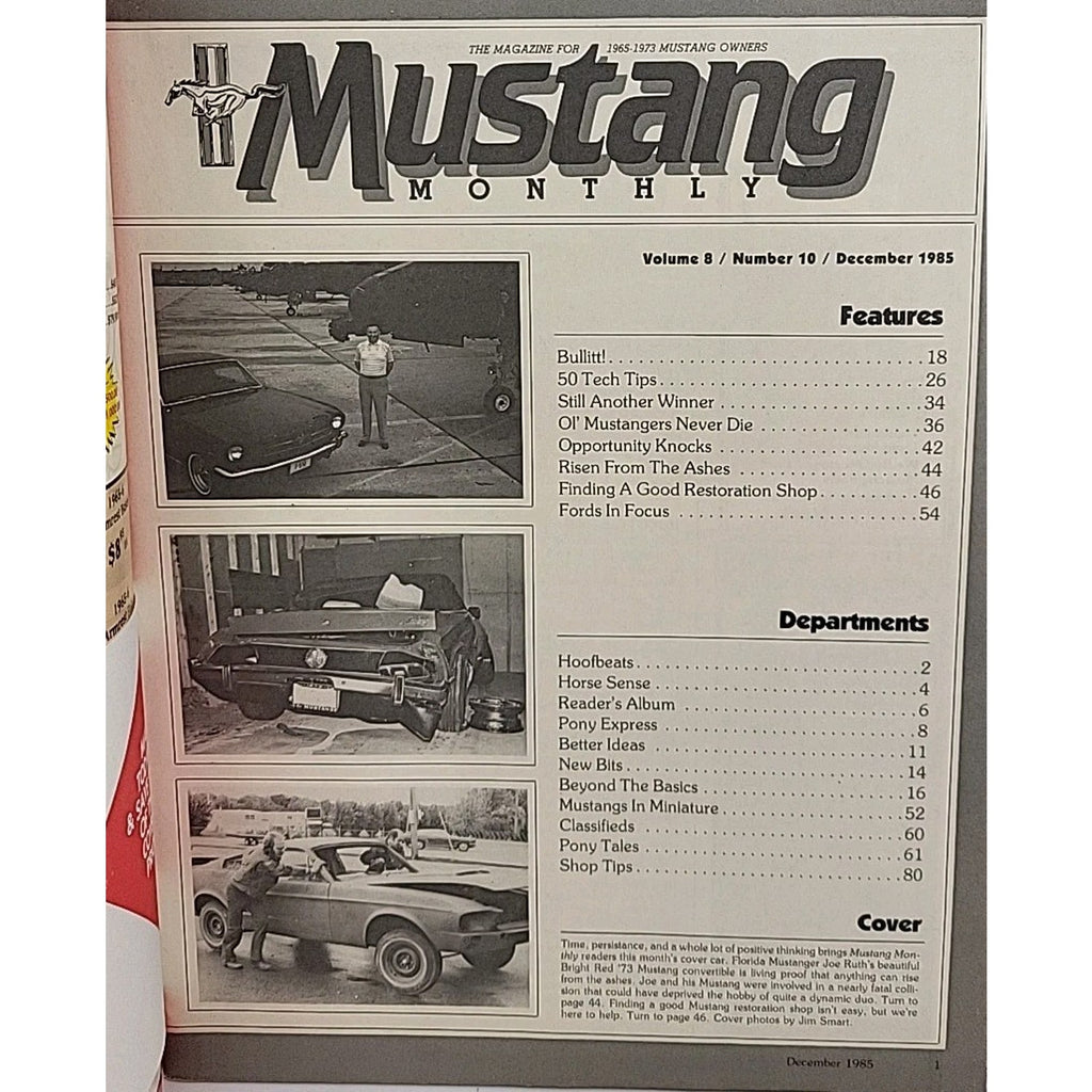 Mustang Monthly Magazine - December 1985 - Volume 8 Number 10