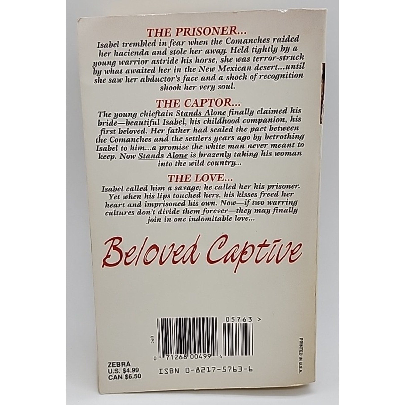 Beloved Captive by Lauren Wilde (1997, Mass Market)