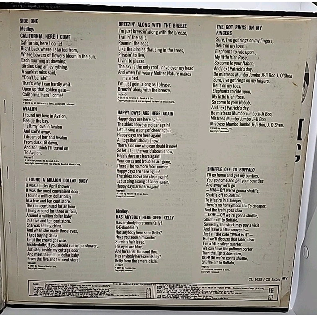 TV Sing Along with Mitch - Mitch Miller and the Gang (with Song Lyrics Enclosed)