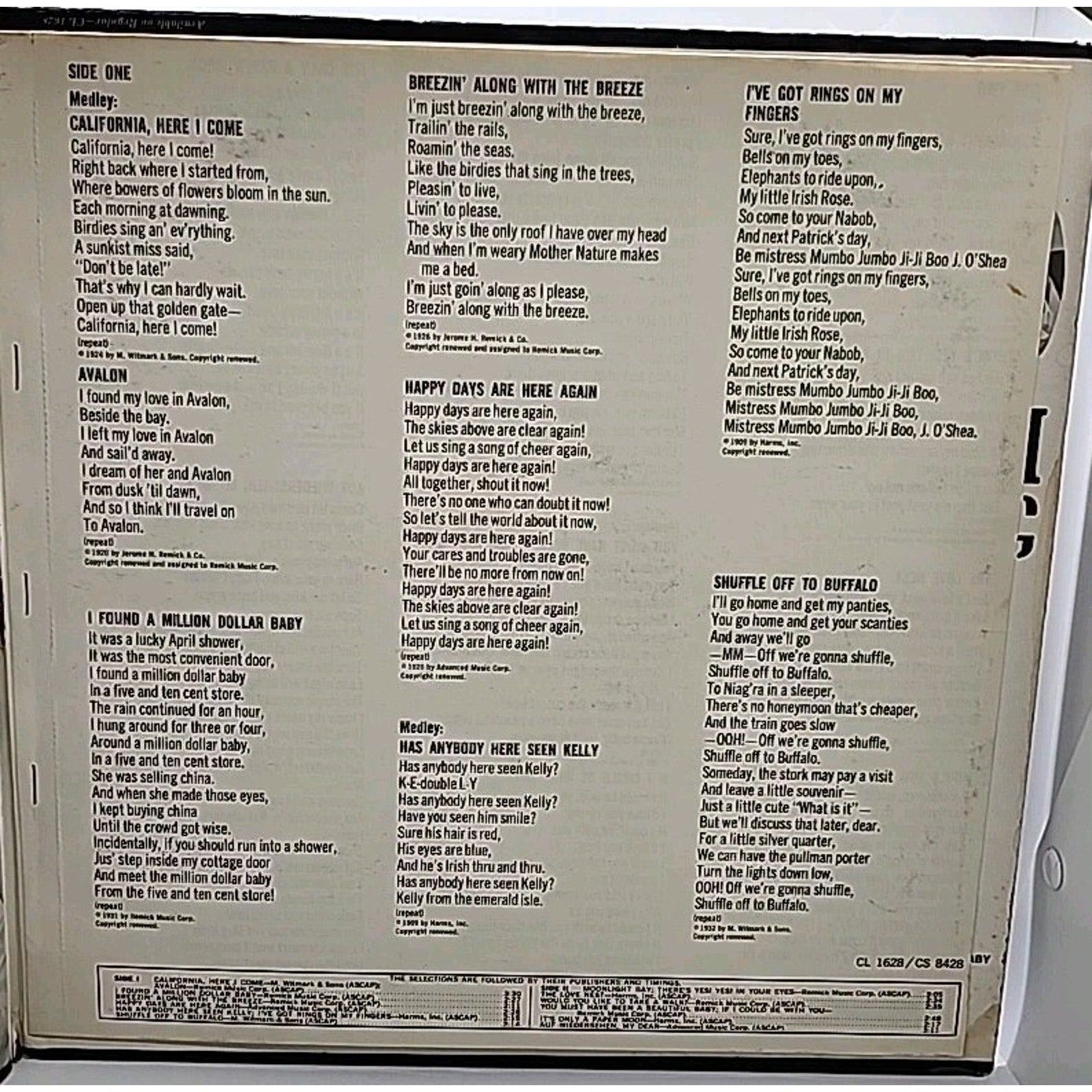 TV Sing Along with Mitch - Mitch Miller and the Gang (with Song Lyrics Enclosed)