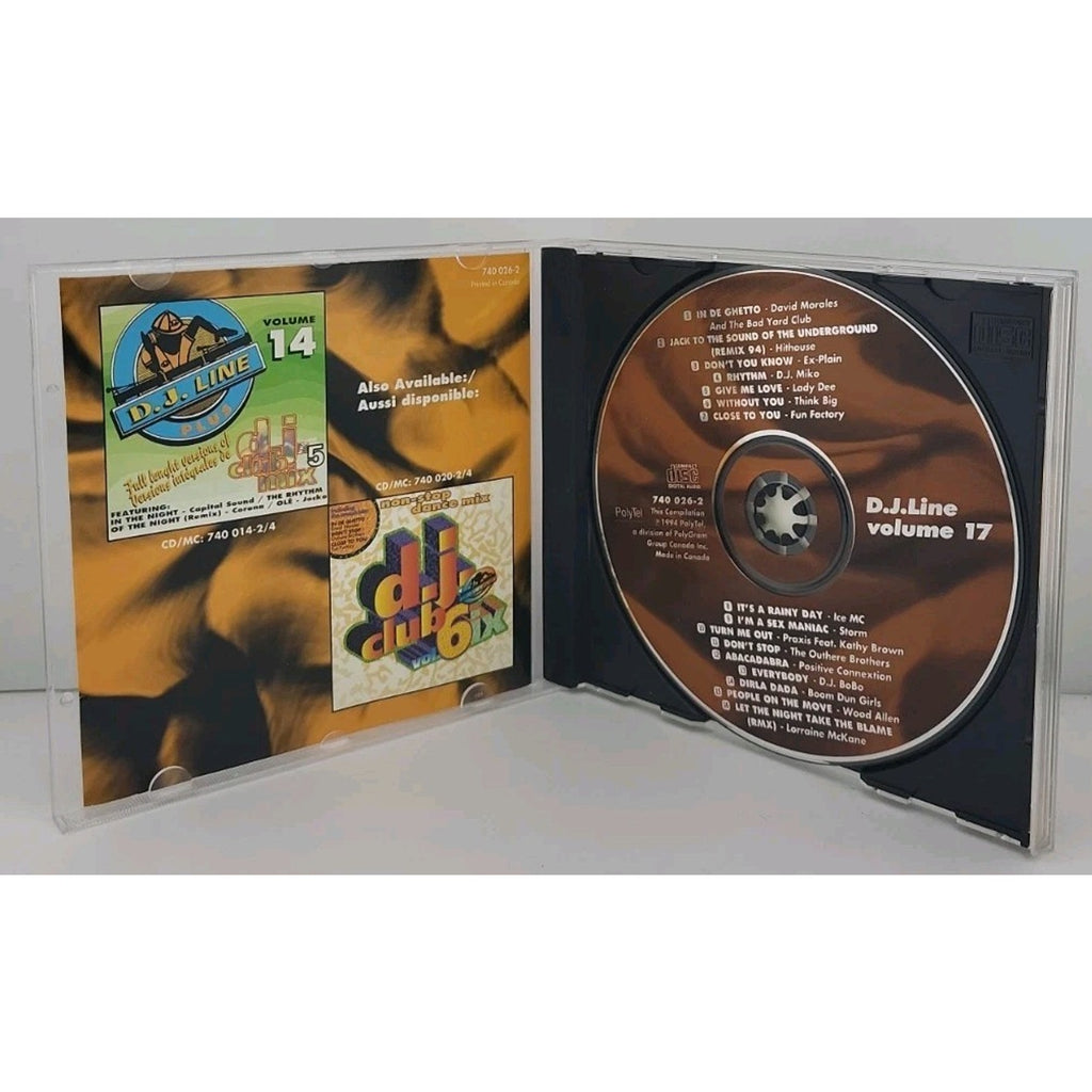 D.J. Line Volume 17 Dj Club Sixx Music CD Compilation