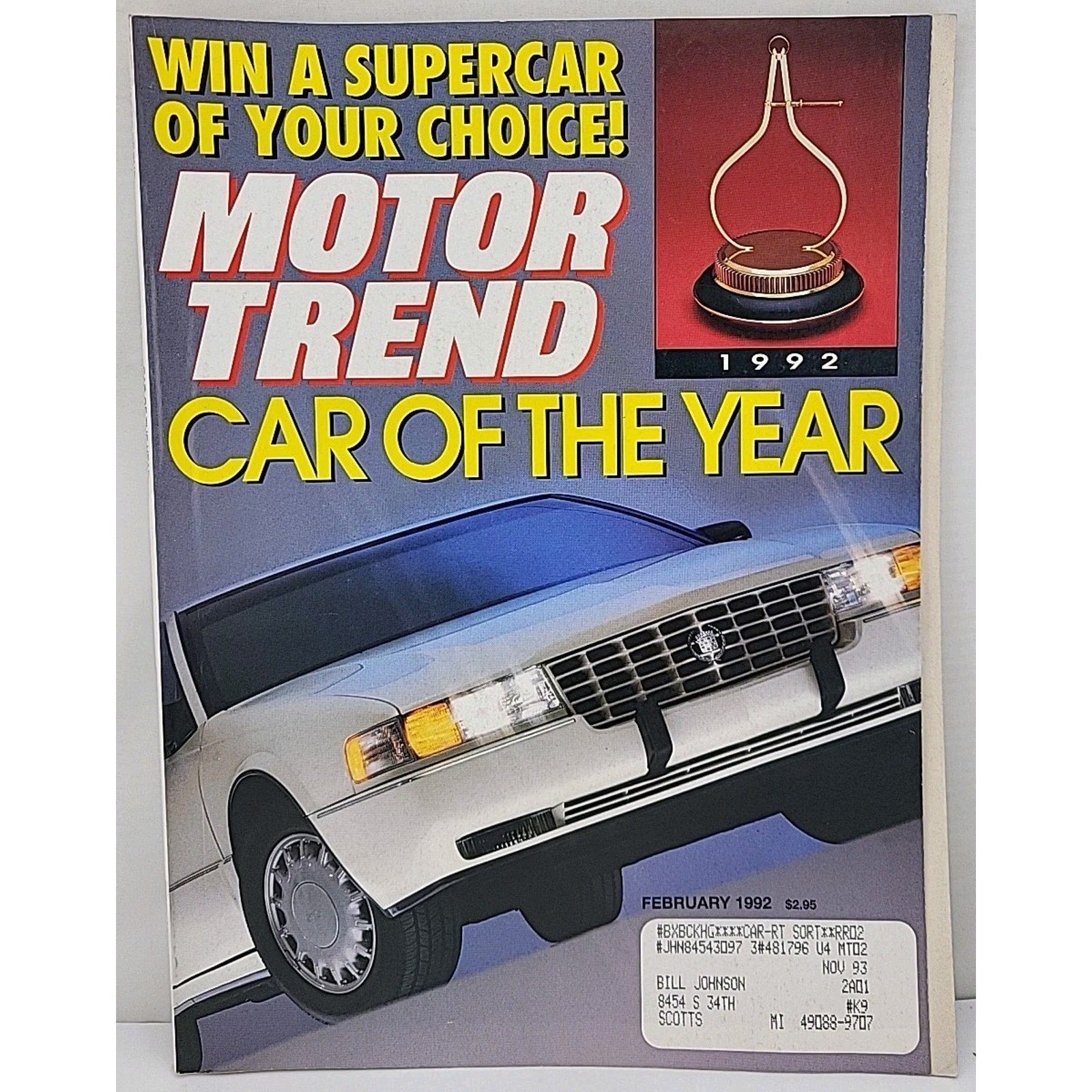 Motor Trend Magazine - February 1992 - Volume 44 Number 2